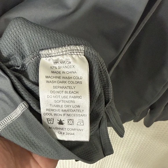 FootJoy Men's Gray Quarter Zip Jacket XL - Picture 4 of 4